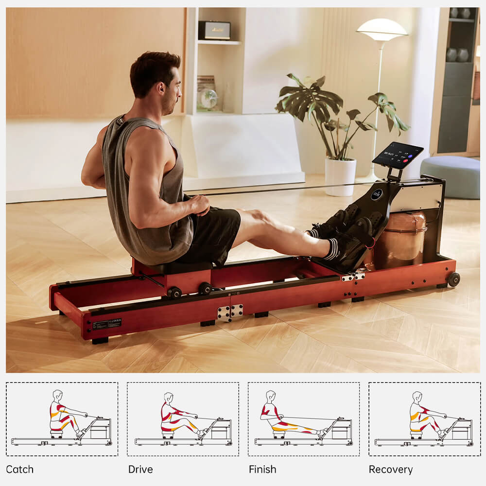 WM10 2-in-1 Foldable Water Rowing Machine